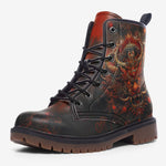 Leather Boots Fantasy Demon Symbolizing Chaos and Destruction