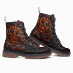 Leather Boots Fantasy Demon Symbolizing Chaos and Destruction