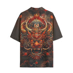 Hawaiian Shirt Fantasy Demon Symbolizing Chaos and Destruction