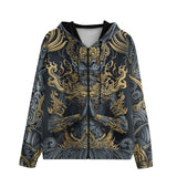 Men's Zip Up Hoodie Thai Art Style