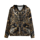 Men's Zip Up Hoodie Thai Art Style