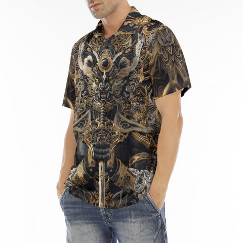 Men's Polo Shirt Thai Art Style