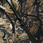 Men's Zip Up Hoodie Thai Art Style