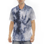 Men's Polo Shirt Thai Demon Surrounded by Clouds and Mist