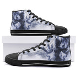 High-Top Canvas Shoes Thai Demon Surrounded by Clouds and Mist