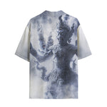 Hawaiian Shirt Thai Demon Surrounded by Clouds and Mist