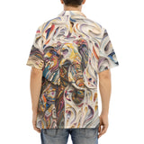 Hawaiian Shirt Elephant Swirling Artwork