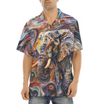 Hawaiian Shirt Elephant Swirling Artwork
