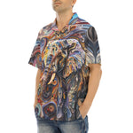 Hawaiian Shirt Elephant Swirling Artwork