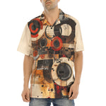 Hawaiian Shirt Abstract Circles and Squares Art
