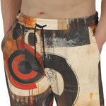 Men's Sweatpants Abstract Circles and Squares Art