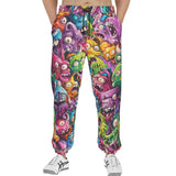 Men's Sweatpants Colorful Cartoon Monsters