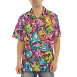 Hawaiian Shirt Colorful Cartoon Monsters