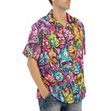 Hawaiian Shirt Colorful Cartoon Monsters