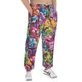 Men's Sweatpants Colorful Cartoon Monsters