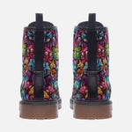 Leather Boots Colorful Cartoon Monsters