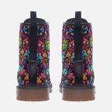 Leather Boots Colorful Cartoon Monsters