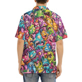 Hawaiian Shirt Colorful Cartoon Monsters