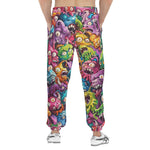 Men's Sweatpants Colorful Cartoon Monsters