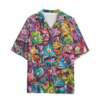 Hawaiian Shirt Colorful Cartoon Monsters