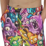 Men's Sweatpants Colorful Cartoon Monsters