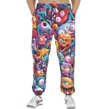 Men's Sweatpants Colorful Cartoon Monsters