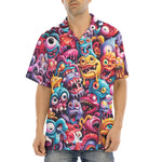 Hawaiian Shirt Colorful Cartoon Monsters