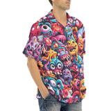 Hawaiian Shirt Colorful Cartoon Monsters