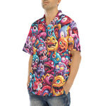 Hawaiian Shirt Colorful Cartoon Monsters