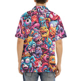 Hawaiian Shirt Colorful Cartoon Monsters
