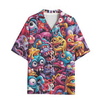 Hawaiian Shirt Colorful Cartoon Monsters