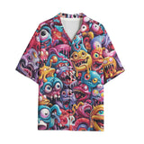 Hawaiian Shirt Colorful Cartoon Monsters