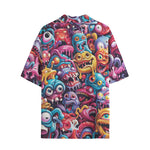 Hawaiian Shirt Colorful Cartoon Monsters