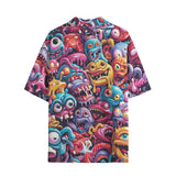 Hawaiian Shirt Colorful Cartoon Monsters