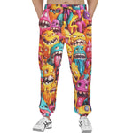 Men's Sweatpants Colorful Cartoon Monsters
