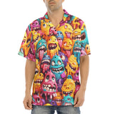 Hawaiian Shirt Colorful Cartoon Monsters