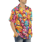 Hawaiian Shirt Colorful Cartoon Monsters