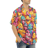 Hawaiian Shirt Colorful Cartoon Monsters