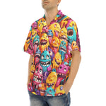 Hawaiian Shirt Colorful Cartoon Monsters