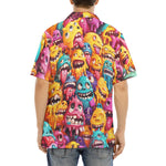 Hawaiian Shirt Colorful Cartoon Monsters