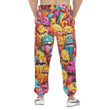 Men's Sweatpants Colorful Cartoon Monsters