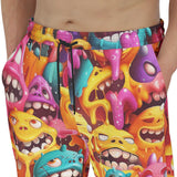 Men's Sweatpants Colorful Cartoon Monsters
