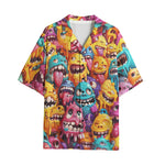 Hawaiian Shirt Colorful Cartoon Monsters