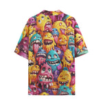 Hawaiian Shirt Colorful Cartoon Monsters