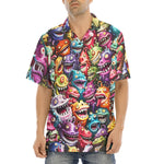 Hawaiian Shirt Colorful Cartoon Monsters