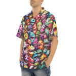 Hawaiian Shirt Colorful Cartoon Monsters