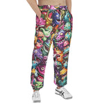 Men's Sweatpants Colorful Cartoon Monsters