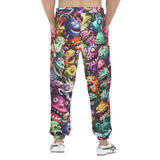 Men's Sweatpants Colorful Cartoon Monsters