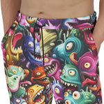 Men's Sweatpants Colorful Cartoon Monsters