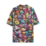 Hawaiian Shirt Colorful Cartoon Monsters